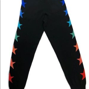 Brodie Cashmere multi colored star sweatpants